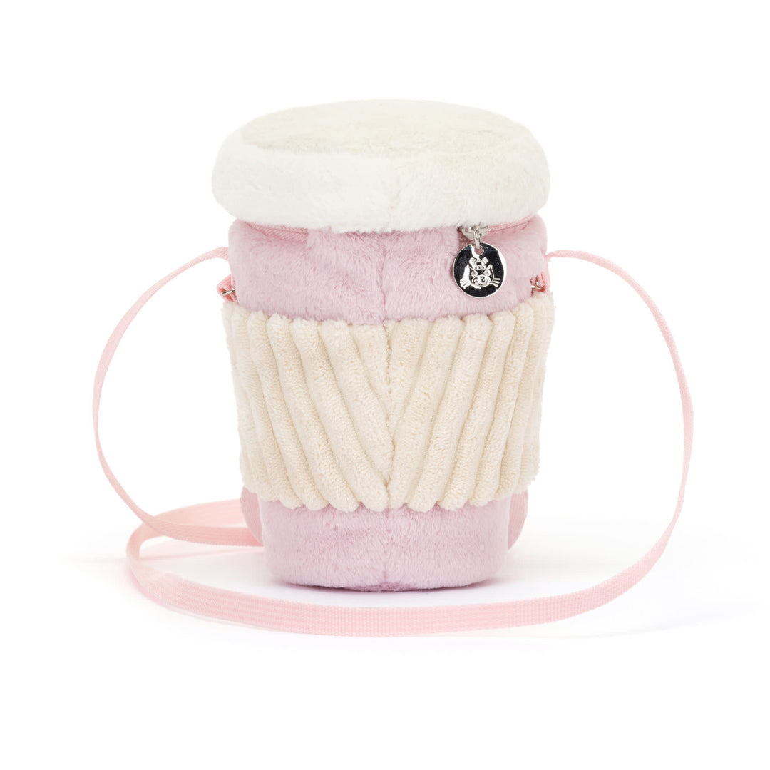 Jellycat - Sac en Peluche, Café Rose