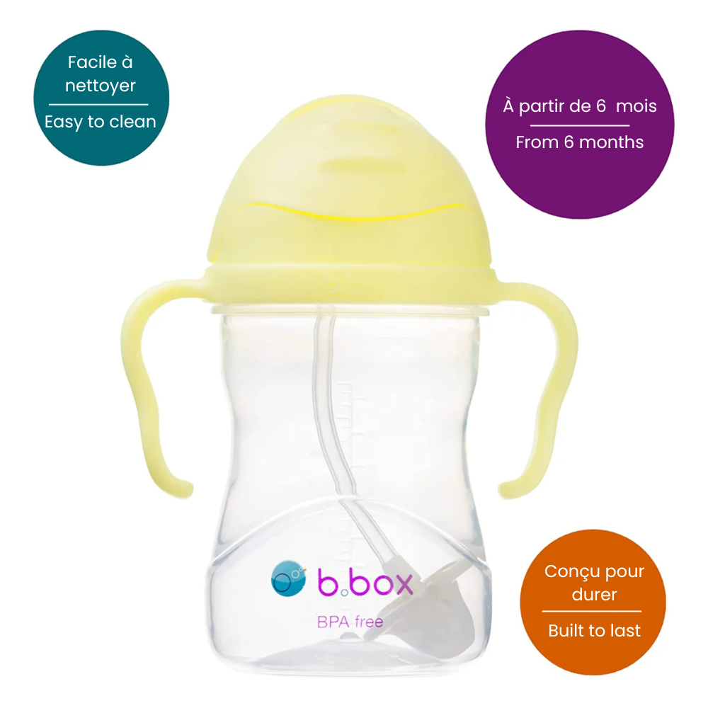 b.box - Sippy Cup with Weighted Straw, Banana Split