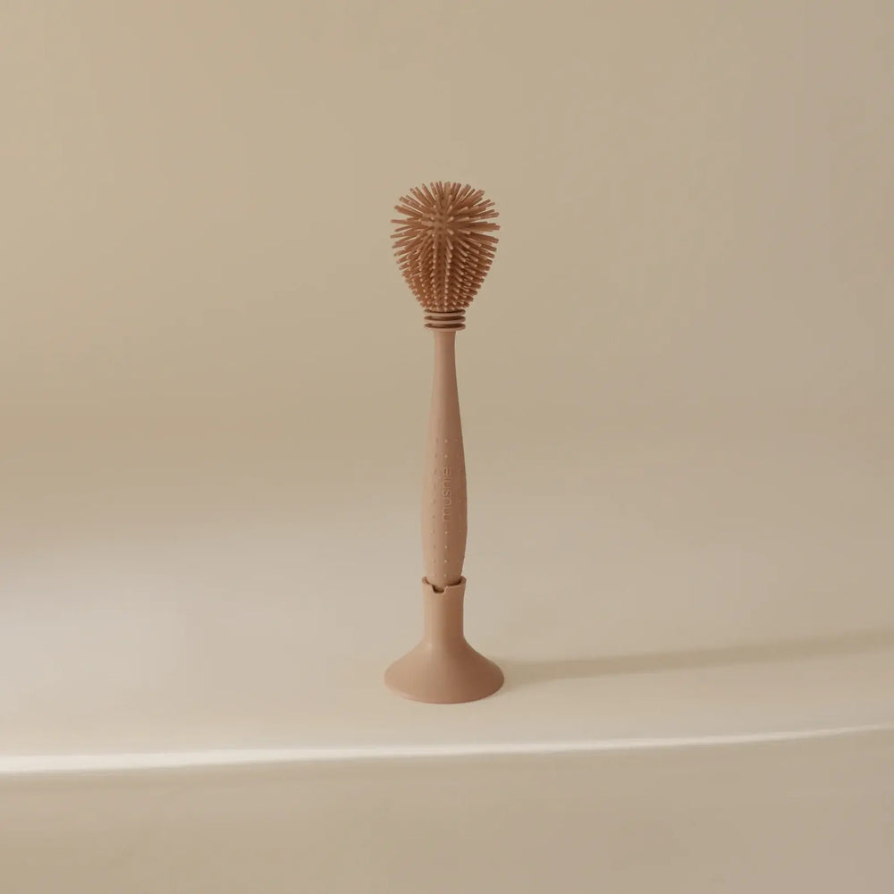 Mushie - Brosse à Biberon en Silicone, Naturel