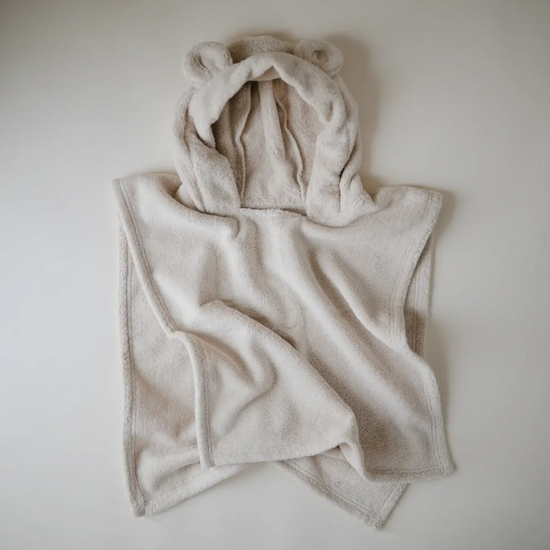 Serviette Poncho Ourson, Brume