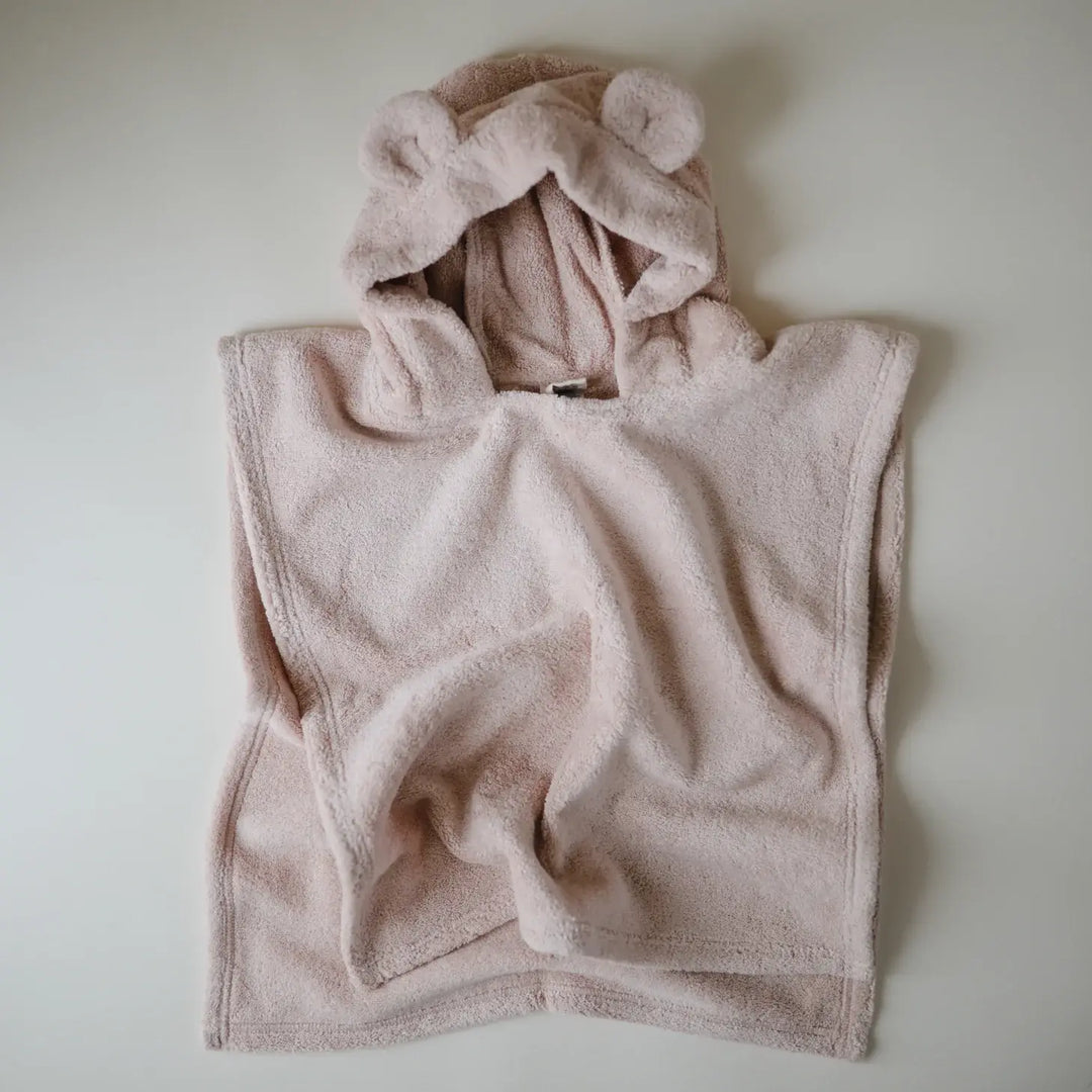 Serviette Poncho Ourson, Blush