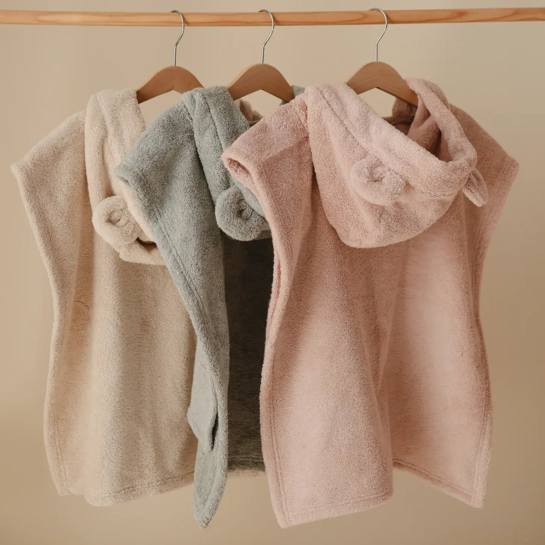 Serviette Poncho Ourson, Blush