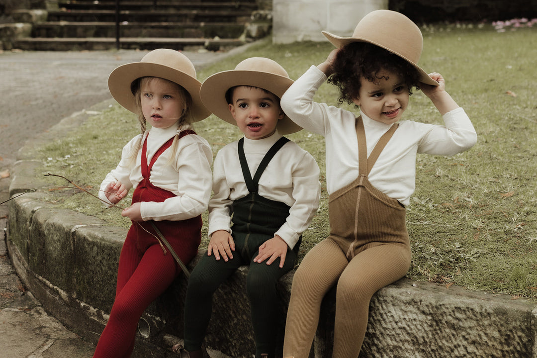 Silly Silas - Collants à Bretelles avec Pieds, Vert Forêt Foncé, 0-2 mois