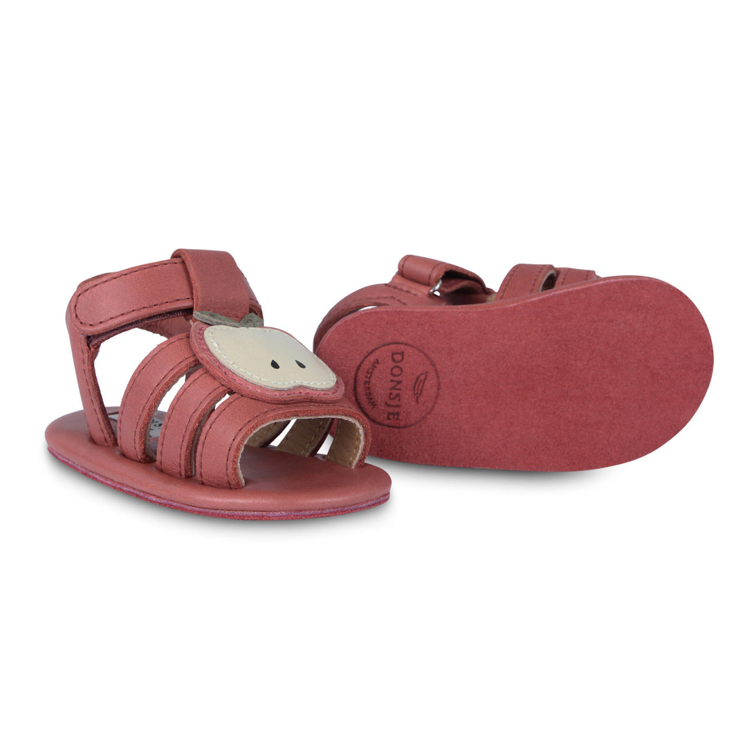 Sadie Leather Sandals, Apple