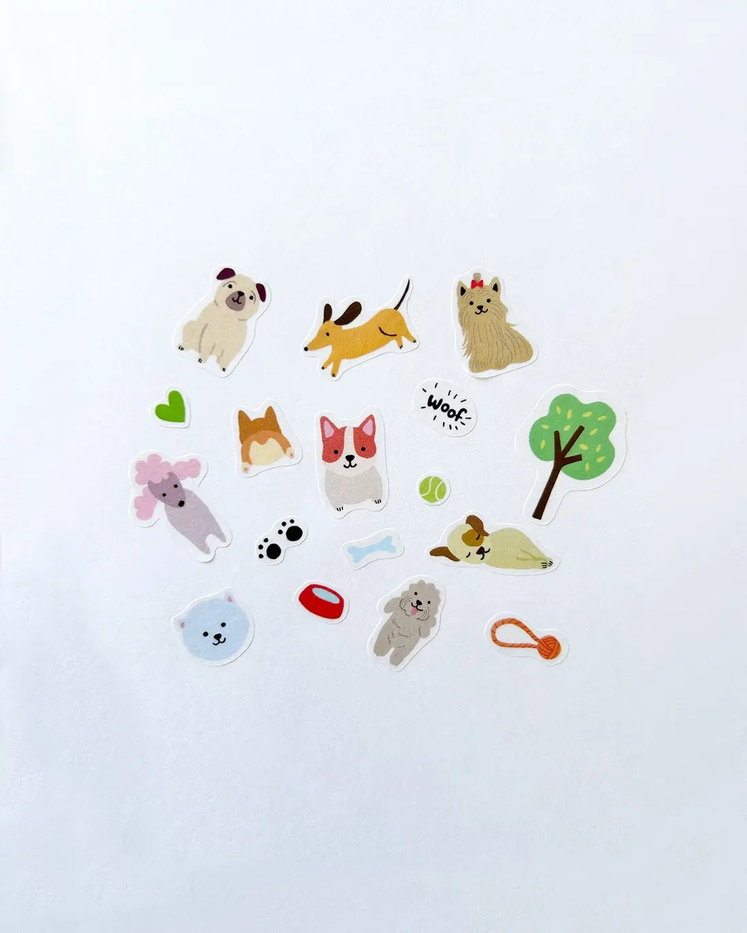 Autocollants Jumble Washi, Chiens