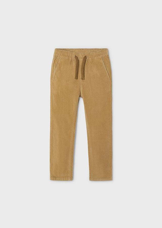 Mayoral - Pantalon Jogger en Velours, Caramel