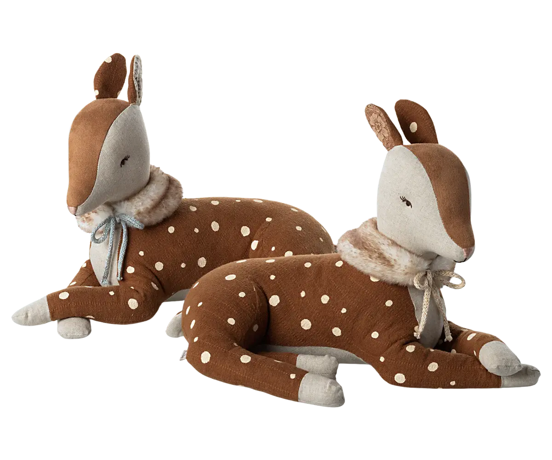 Maileg - Peluche Faon Bambi, Blanc Cassé