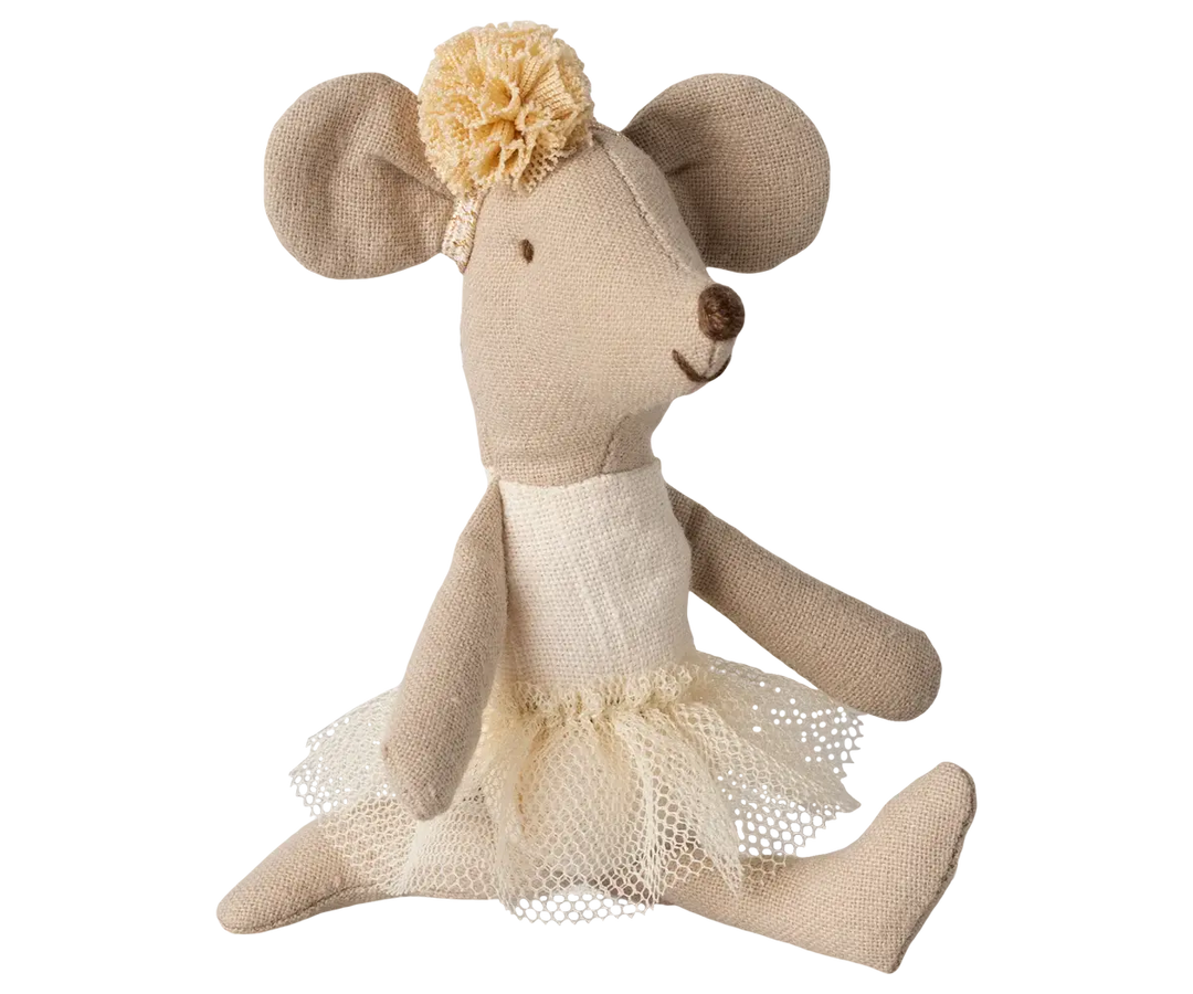 Maileg - Ballerine Petite Soeur Souris, Blanc