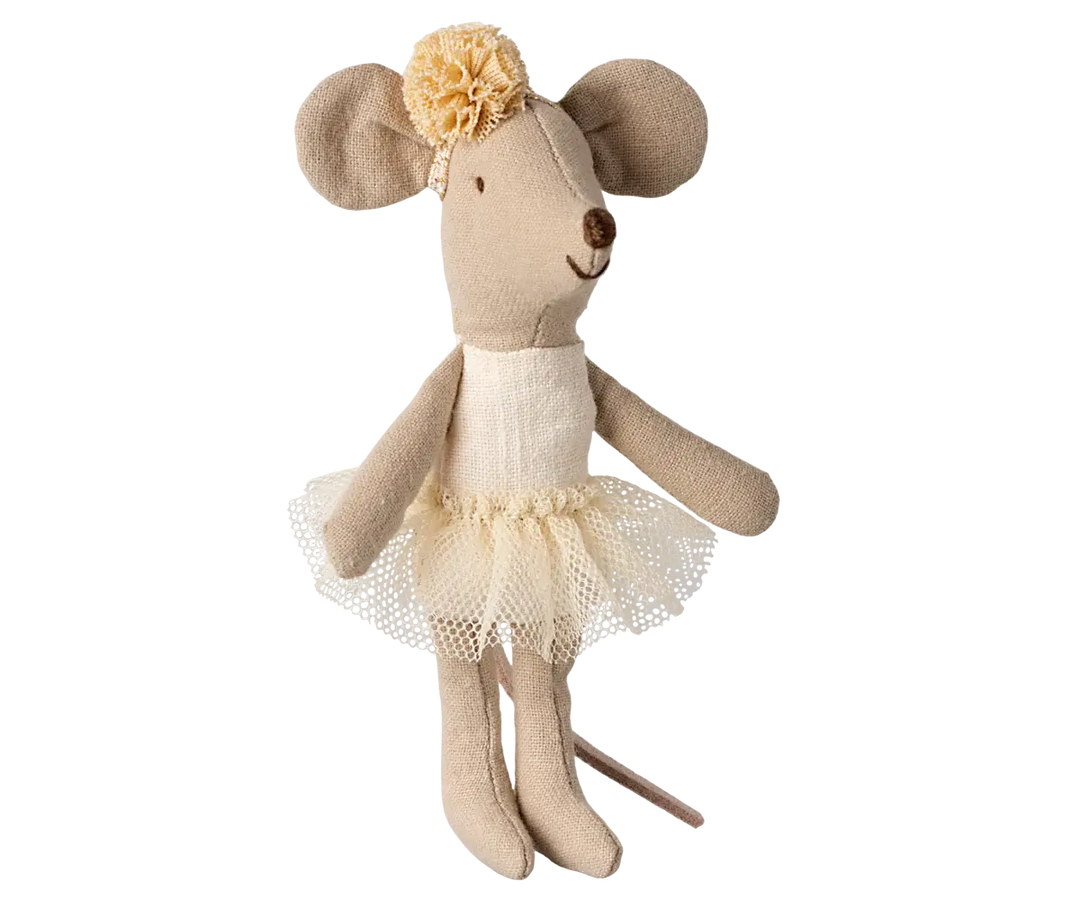 Maileg - Ballerine Petite Soeur Souris, Blanc