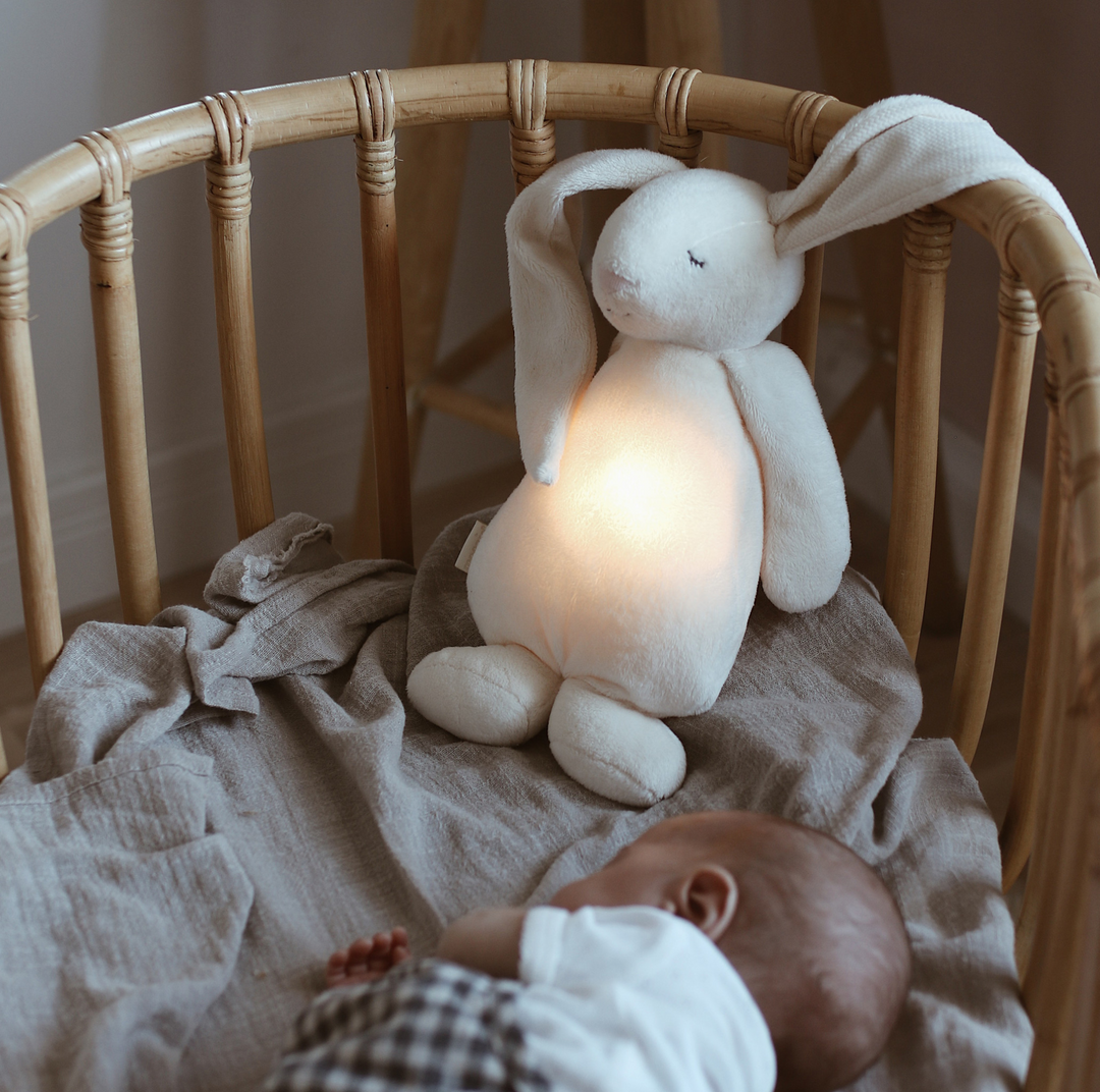 Humming Friend With Night Lamp, Cream Bunny