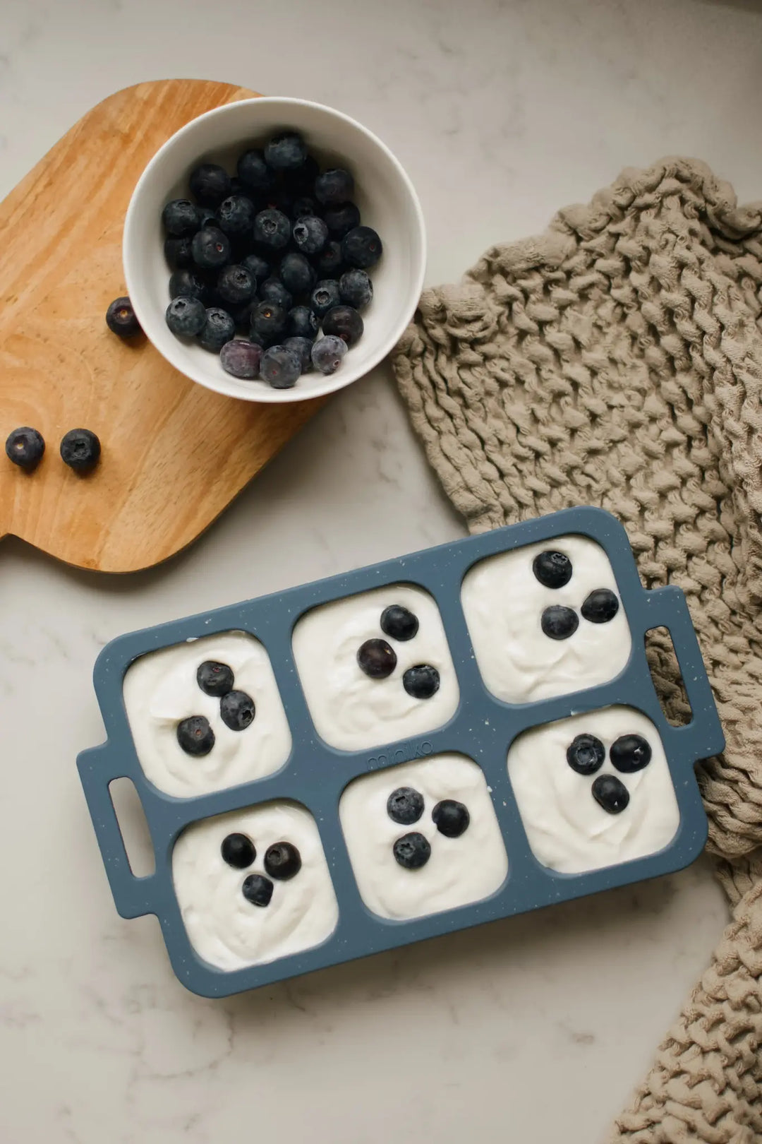 Moule à Muffin Repliable en Silicone, Amande