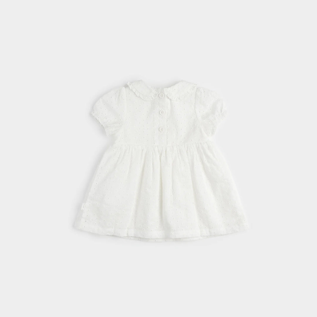 Petit Lem - Organic Cotton Dress Set, Headband and Tights, Circles