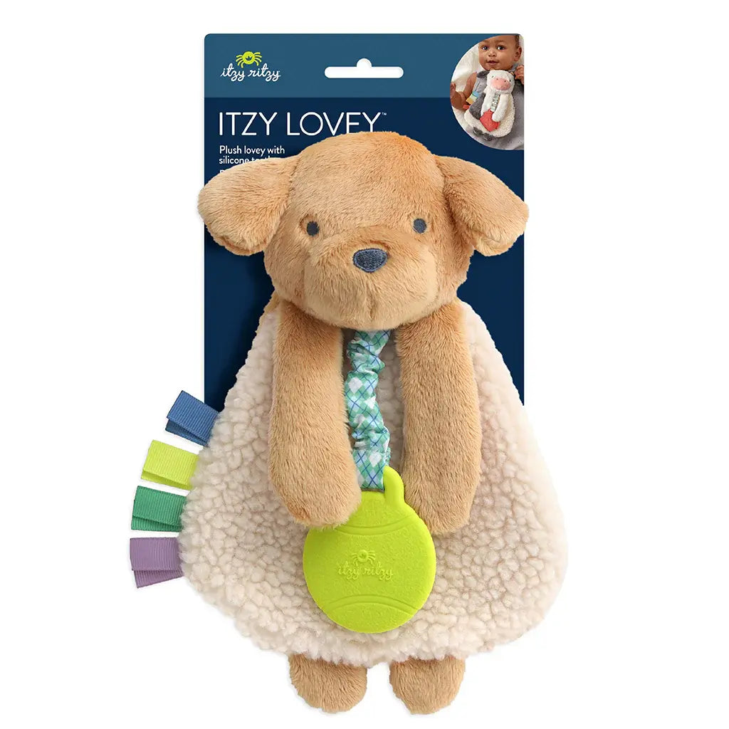 Itzy Ritzy - Peluche Apaisante avec Jouet de Dentition, Chiot