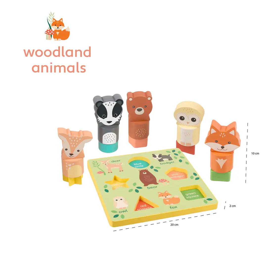 Orange Tree Toys - Casse-Tête 3D, Animaux des Bois