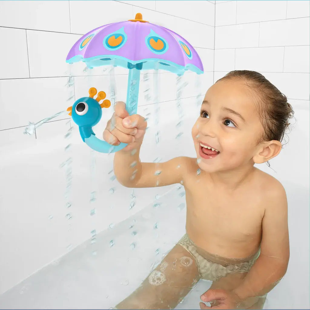 Yookidoo - Jouet de Bain Parapluie à Remplir, Paon Mauve