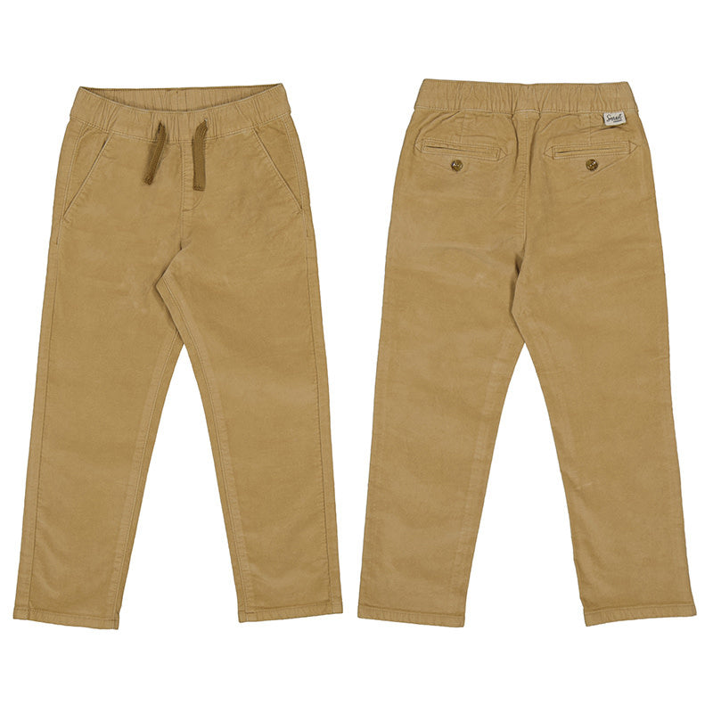 Mayoral - Pantalon Jogger en Velours, Caramel