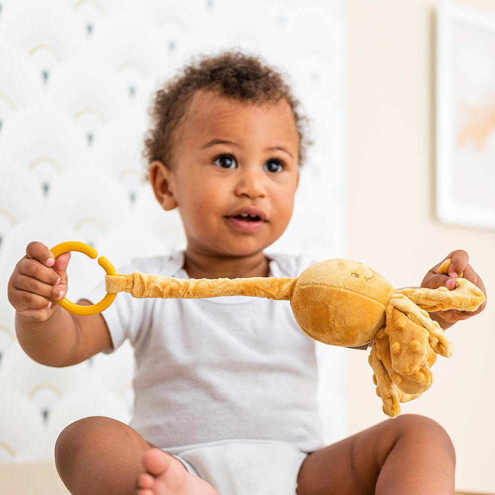 Jouet Peluche Pieuvre Vibrante, Vieux Rose