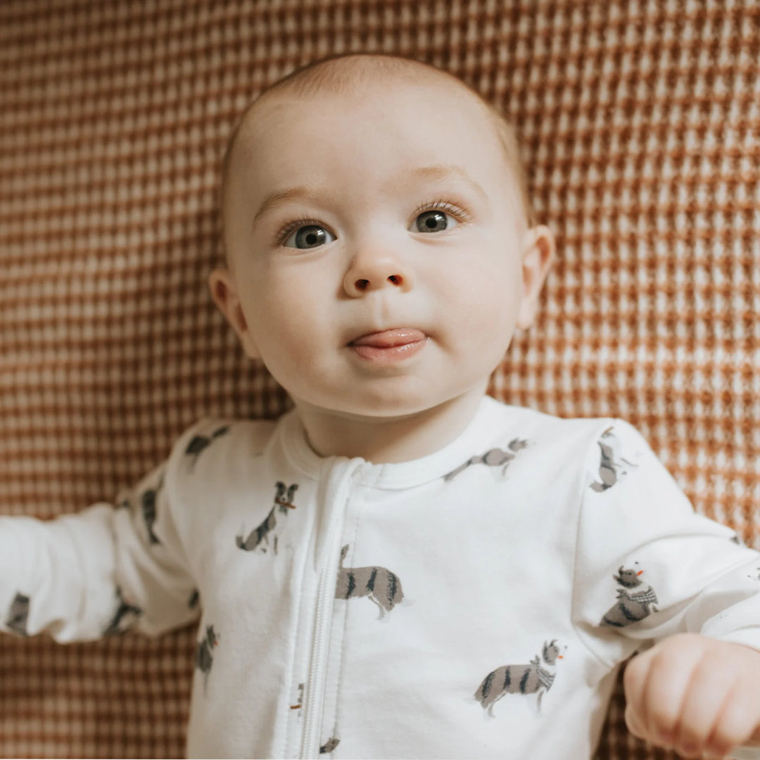 Petit Lem - Pyjama à Pattes en Coton Biologique, Bergers Australiens