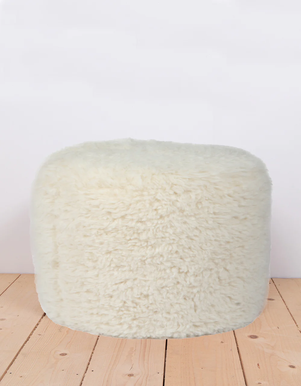 Wild & Soft - Pouf Repose-Pieds Mouton, Grand