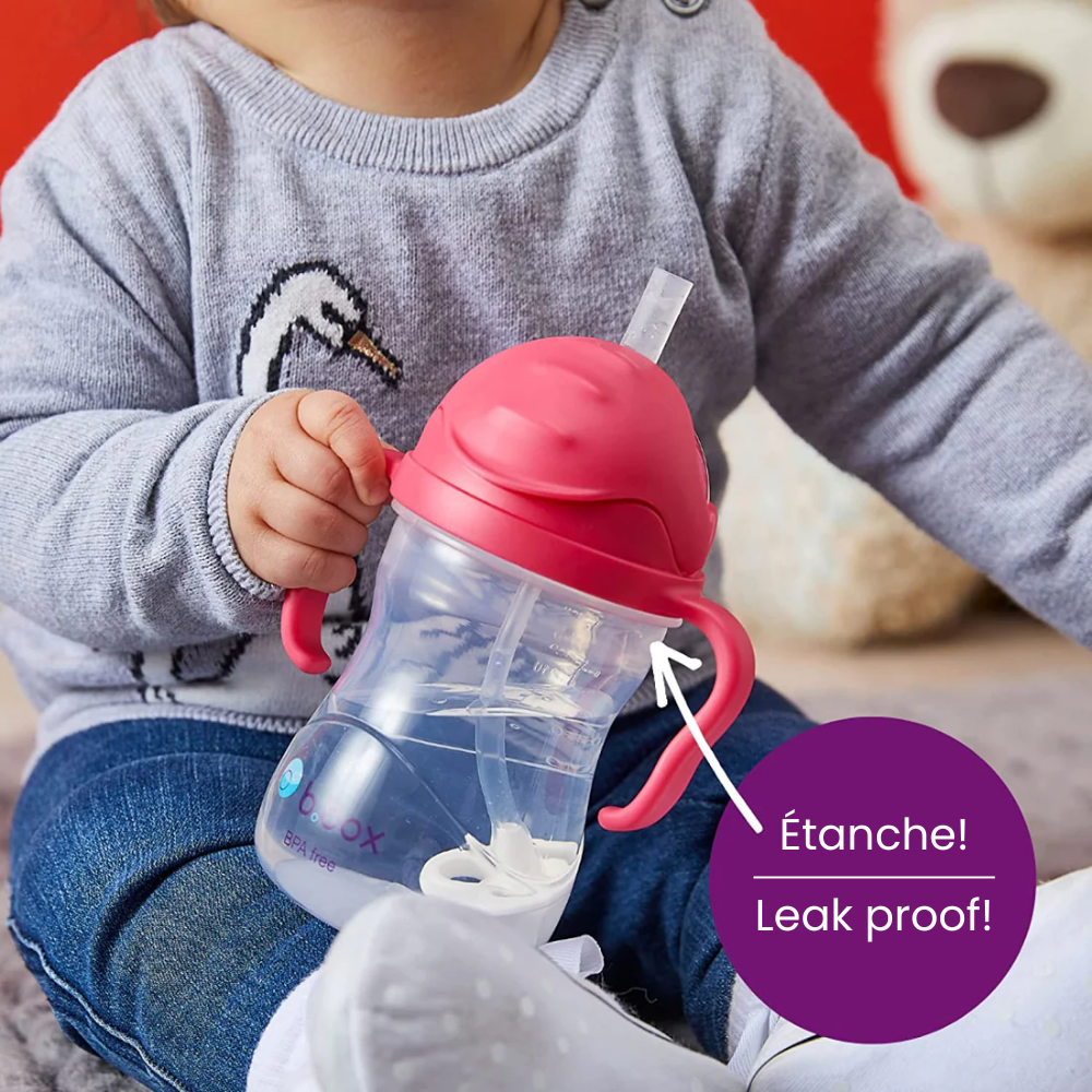 b.box - Sippy Cup with Weighted Straw, Boysenberry