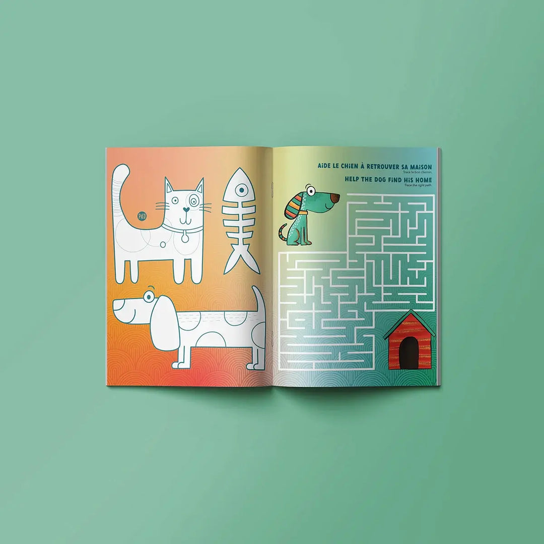 Coloring Book With Games, Animals