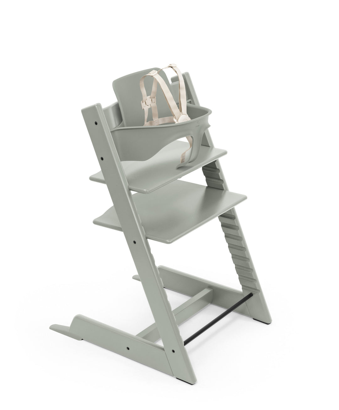 Stokke Tripp Trapp - Ensemble Chaise Haute 2 avec Coussin et Plateau, Vert Glacier