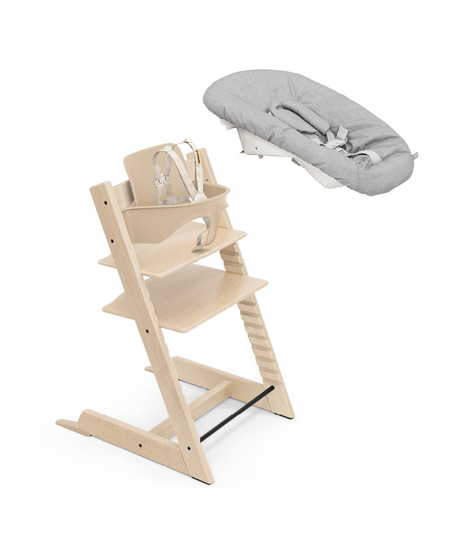 Stokke Tripp Trapp - Chaise Haute 2 avec Ensemble pour Nouveau-né, Naturel