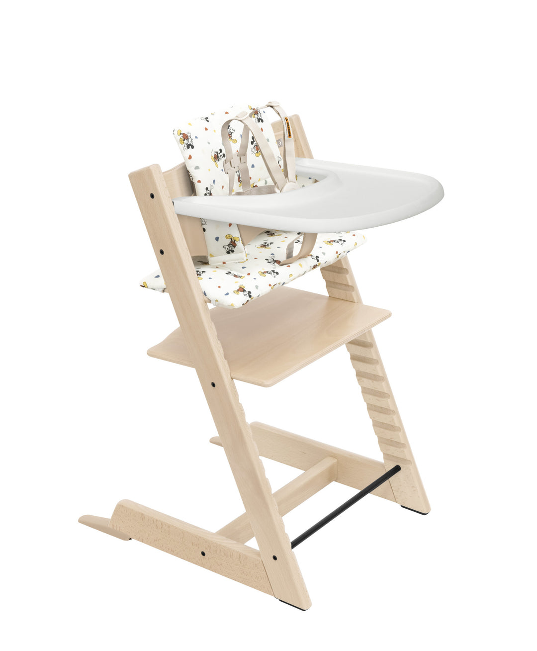 Stokke Tripp Trapp - Ensemble Chaise Haute 2 avec Coussin et Plateau, Naturel Disney