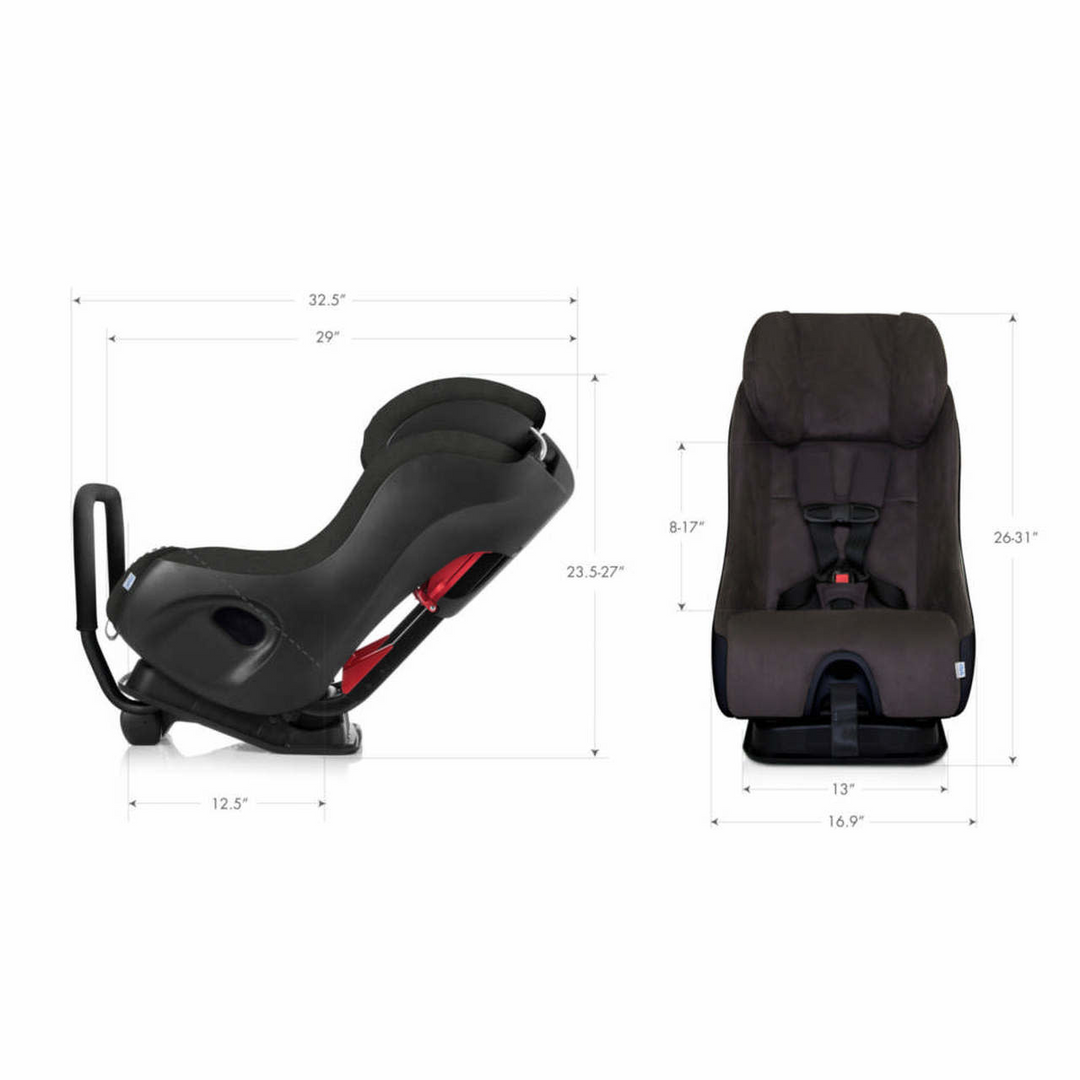 Clek FLLO - Railroad Fabric Car Seat, Black