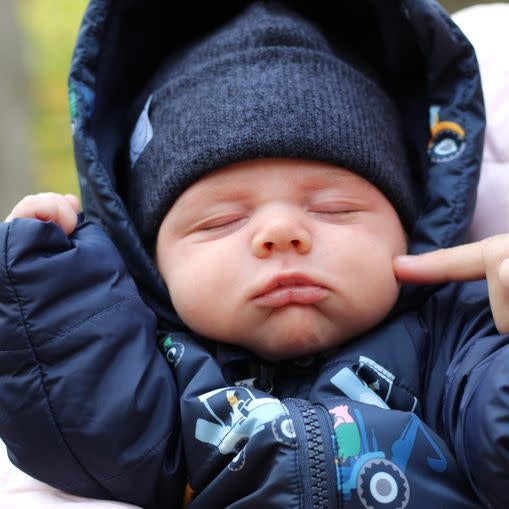 Tuque Chinée Junior, Marine