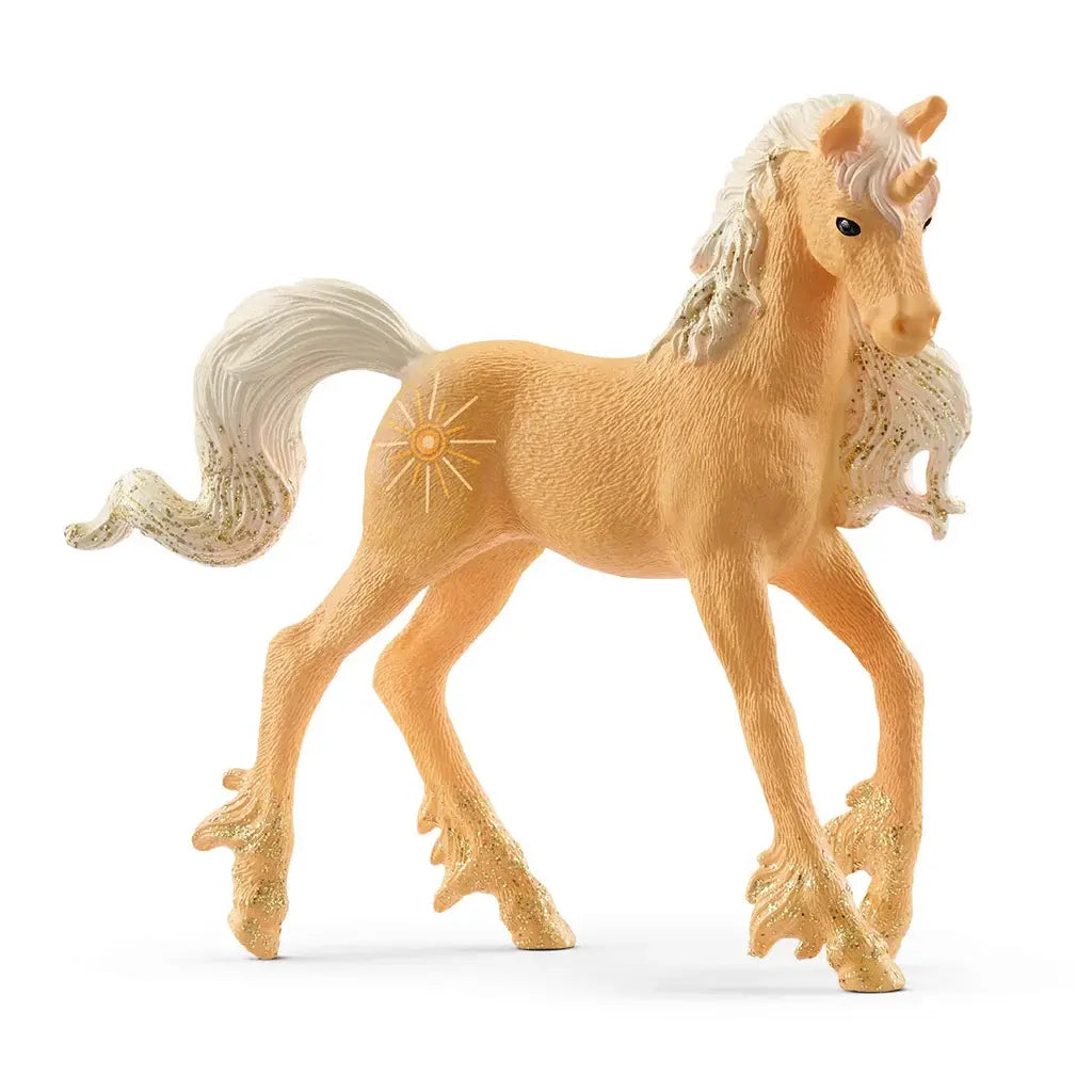 Schleich - Figurine Bayala, Licorne à Collectionner, Pierre de Soleil