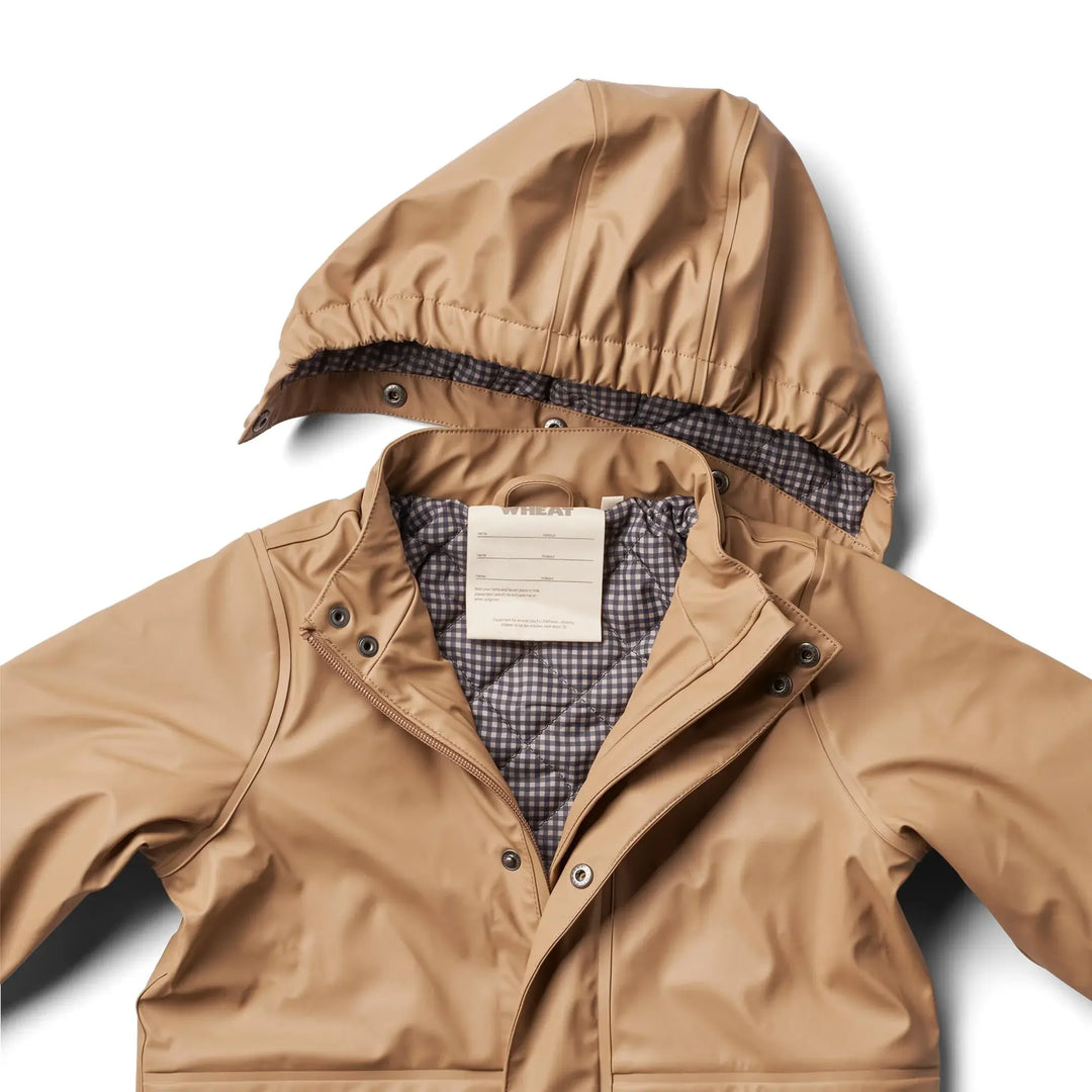 Wheat Kids Clothing - Manteau de Pluie Thermique Aju, Cappuccino