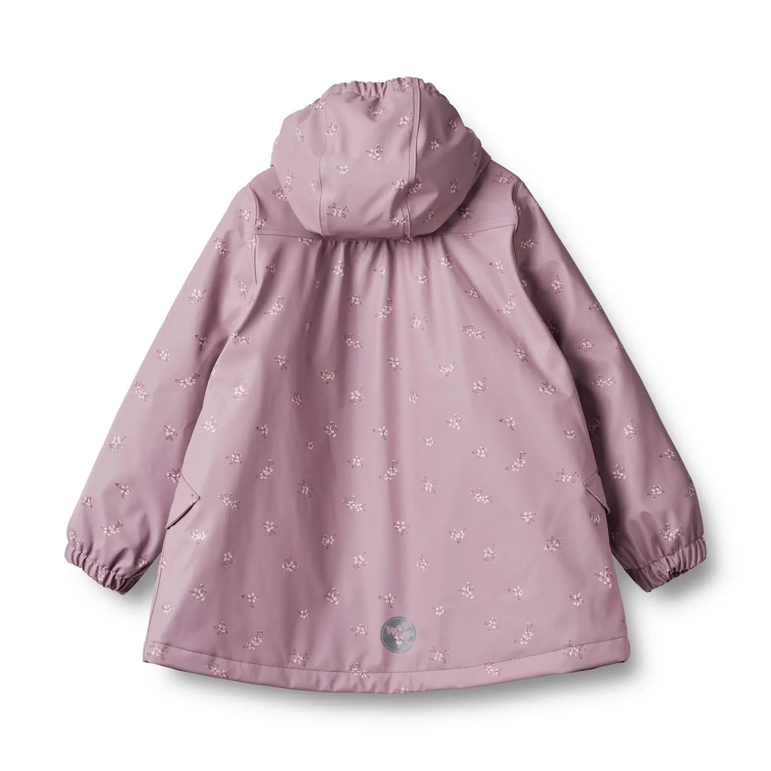 Wheat Kids Clothing - Manteau de Pluie Thermique Rika, Lilas Fleurs