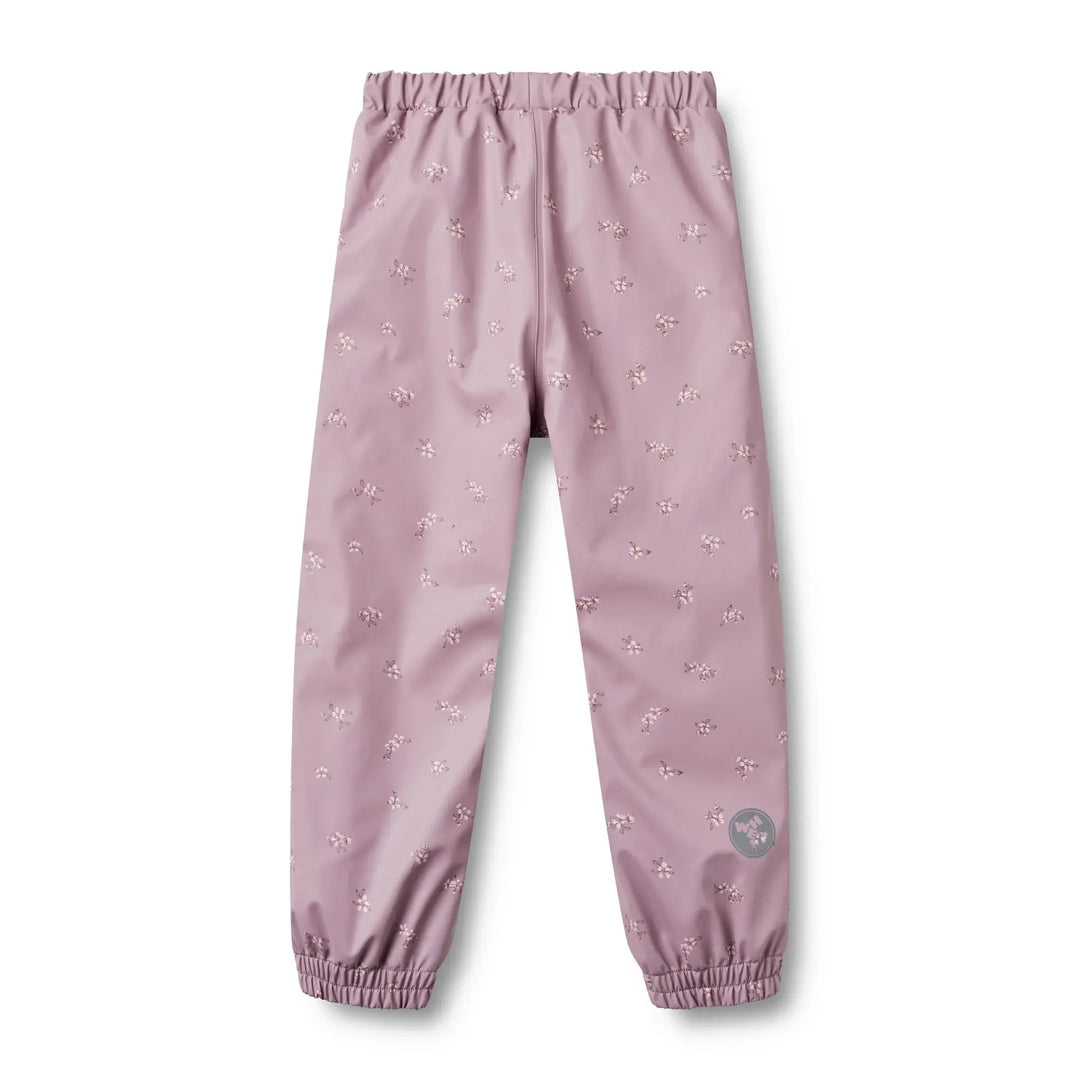 Wheat Kids Clothing - Pantalon de Pluie Thermique Um, Lilas Fleurs