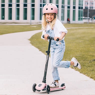 Scoot & Ride - Trottinette Highwaykick 3 avec Lumières DEL, Rose