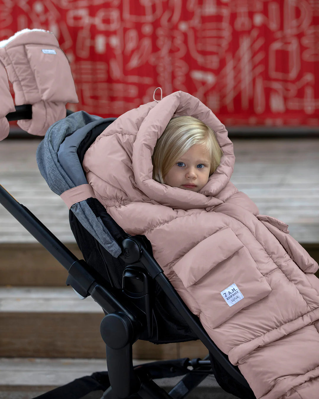 7AM - Blanket 212 Evolution Footmuff, Oslo Ash Rose