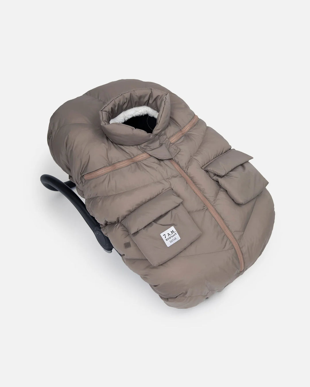 7AM - Car Seat Cocoon Cover, Oslo Chestnut, 0-12 months