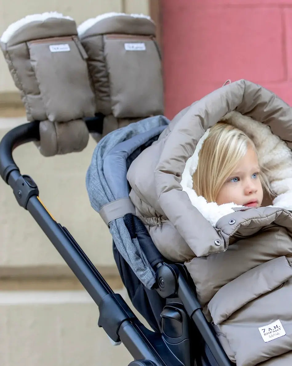 7AM - Warmmuffs for Stroller, Oslo Chestnut