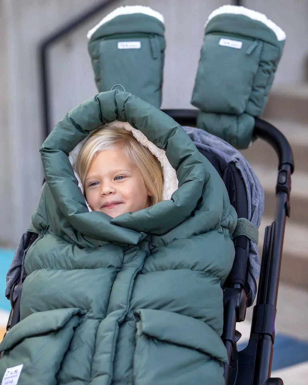 7AM - Warmmuffs for Stroller, Oslo Pine