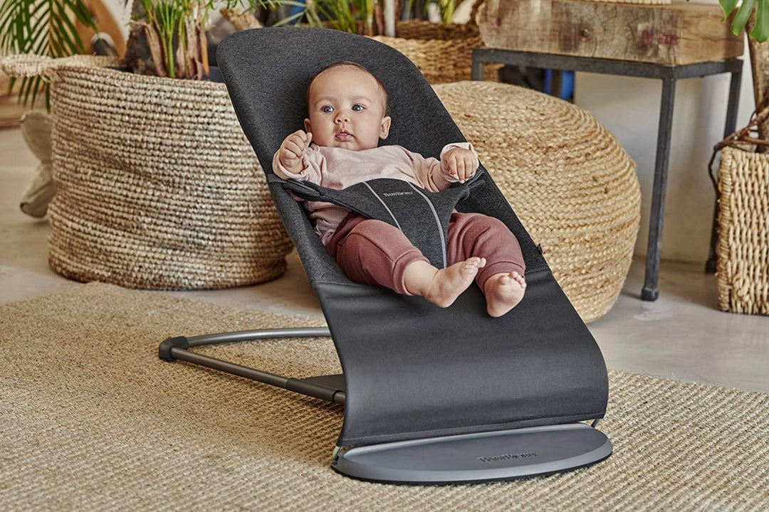 BabyBjörn - Transat Bouncer Bliss, Jersey Charcoal