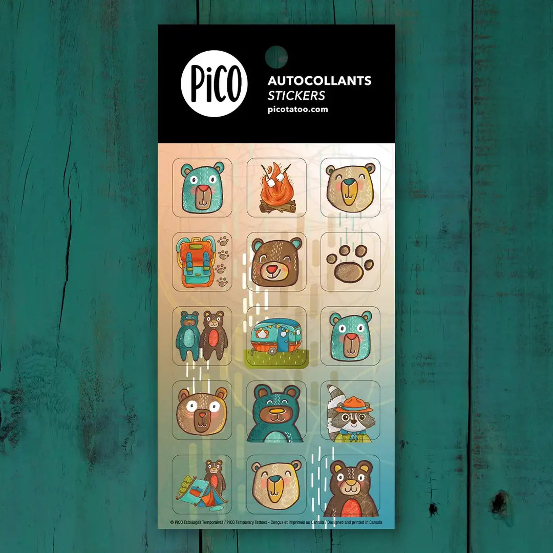 Pico Tatoo - Lot de 10 Feuilles d'Autocollants, Animaux