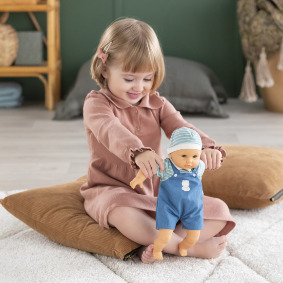 Bébé Câlin, Maël Salopette Bleue