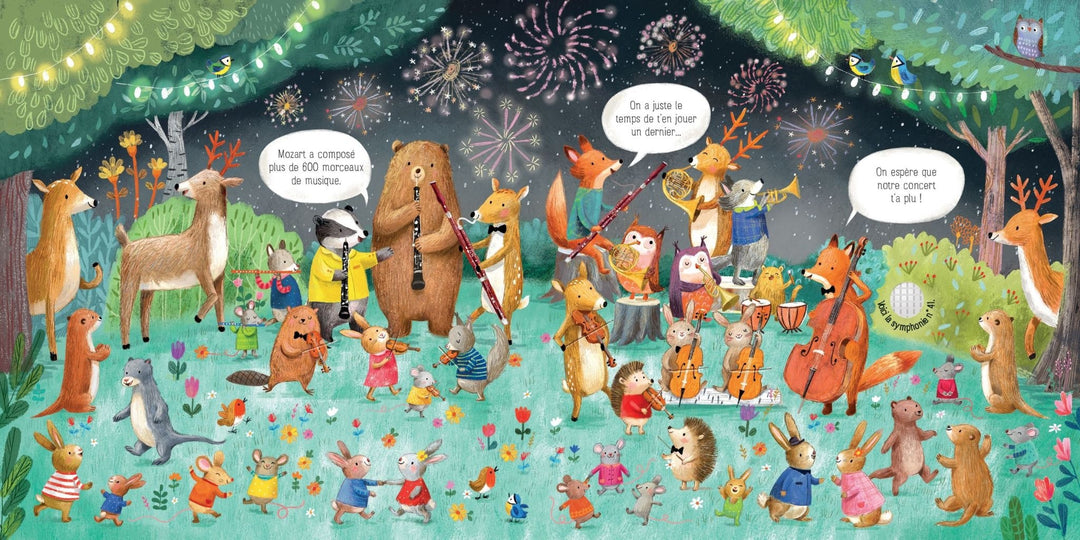 Usborne - Livre Sonore, L'Orchestre des Animaux Joue Mozart, 10 mois et +