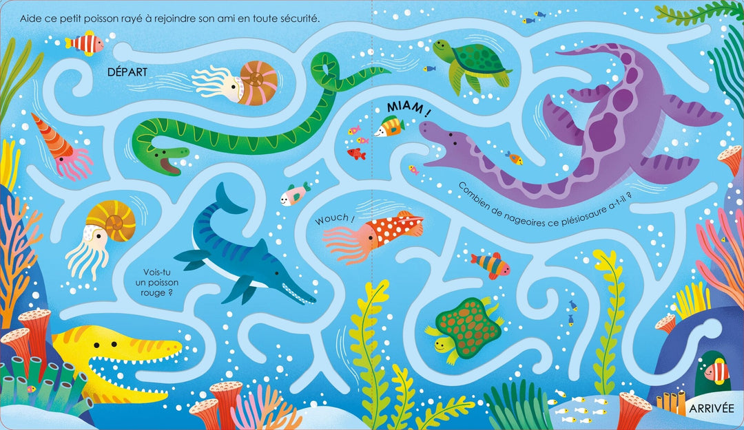 Usborne - Livre Suis avec ton Doigt, Les Dinosaures, 1 an et +