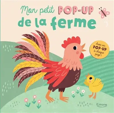 Éditions Kimane - Livre d'Éveil, Mon Petit Pop-Up de la Ferme, 6 mois et +