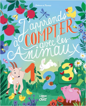 Éditions Langue au Chat - Livre, J'Apprends à Compter avec les Animaux, 2 ans et +