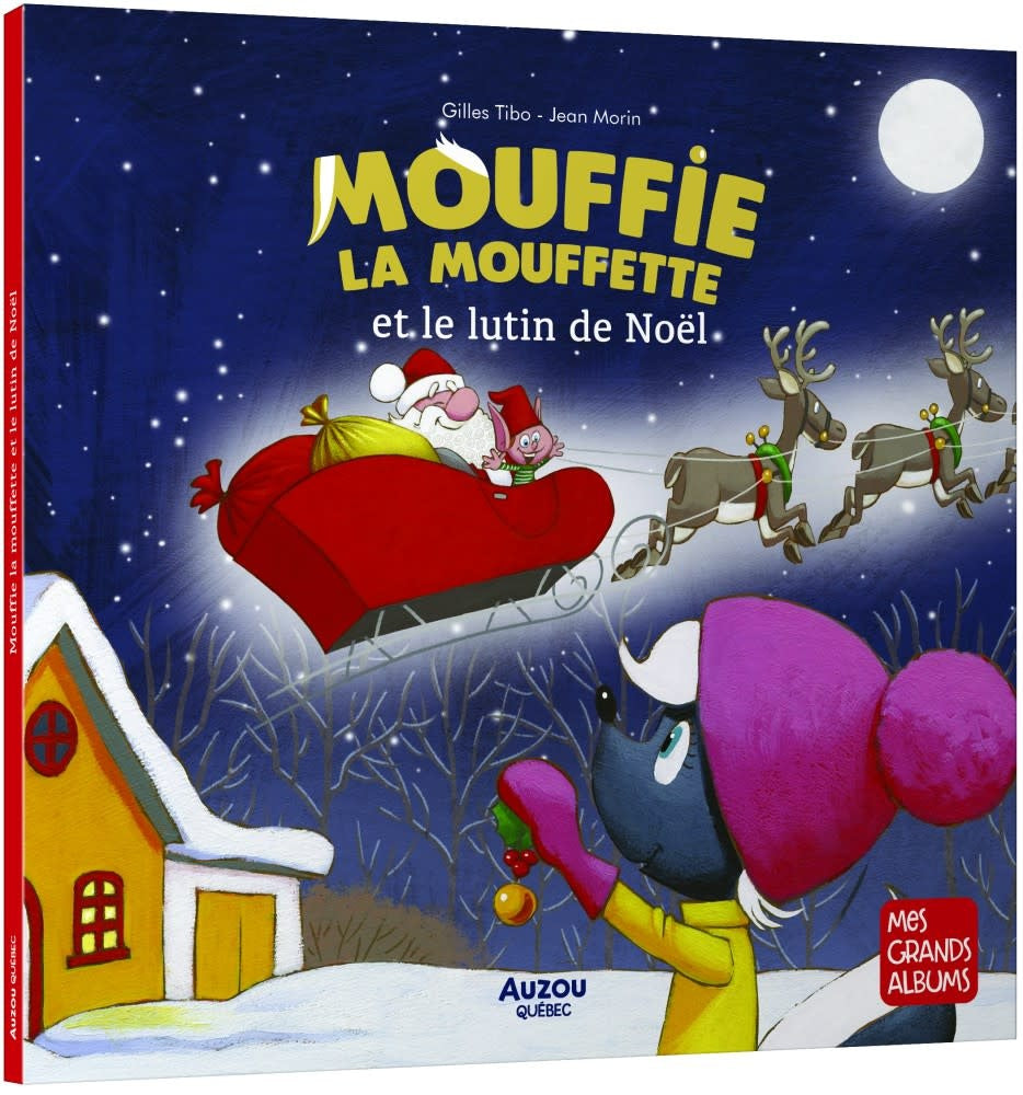 Auzou - Livre, Mouffie la Mouffette et le Lutin de Noël, 3 ans et +