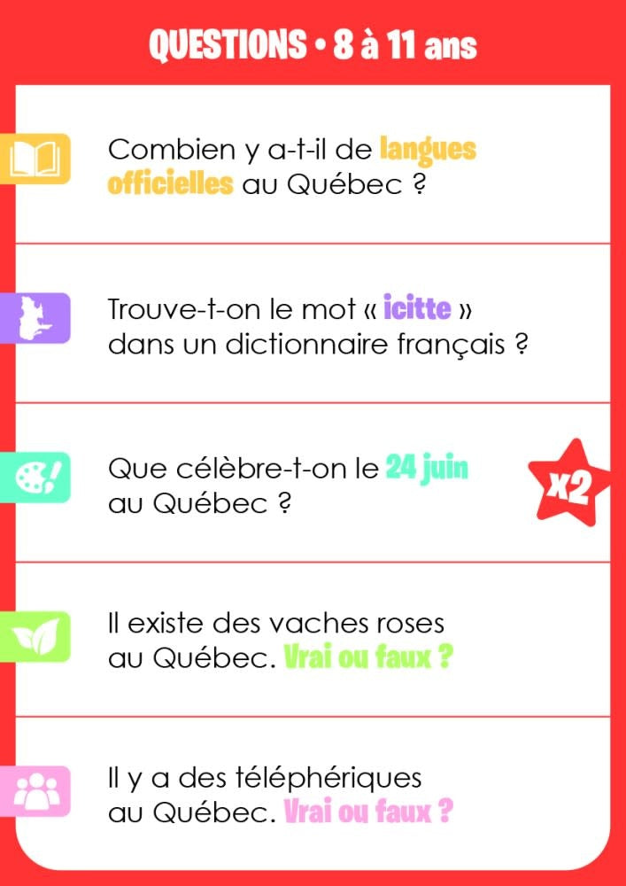 Auzou - Jeu Le Grand Quiz du Québec