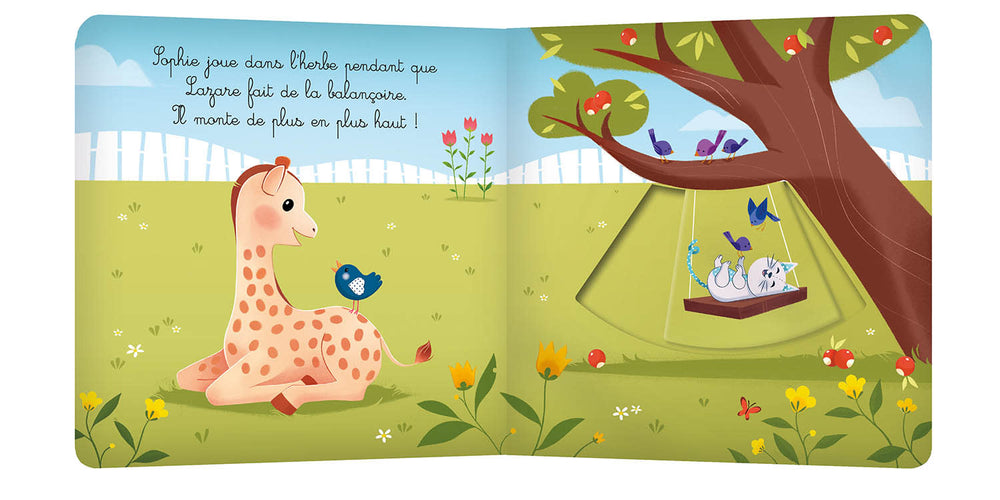 Auzou - Livre Interactif, Sophie la Girafe, La Journée de Bébé, 2 ans et +