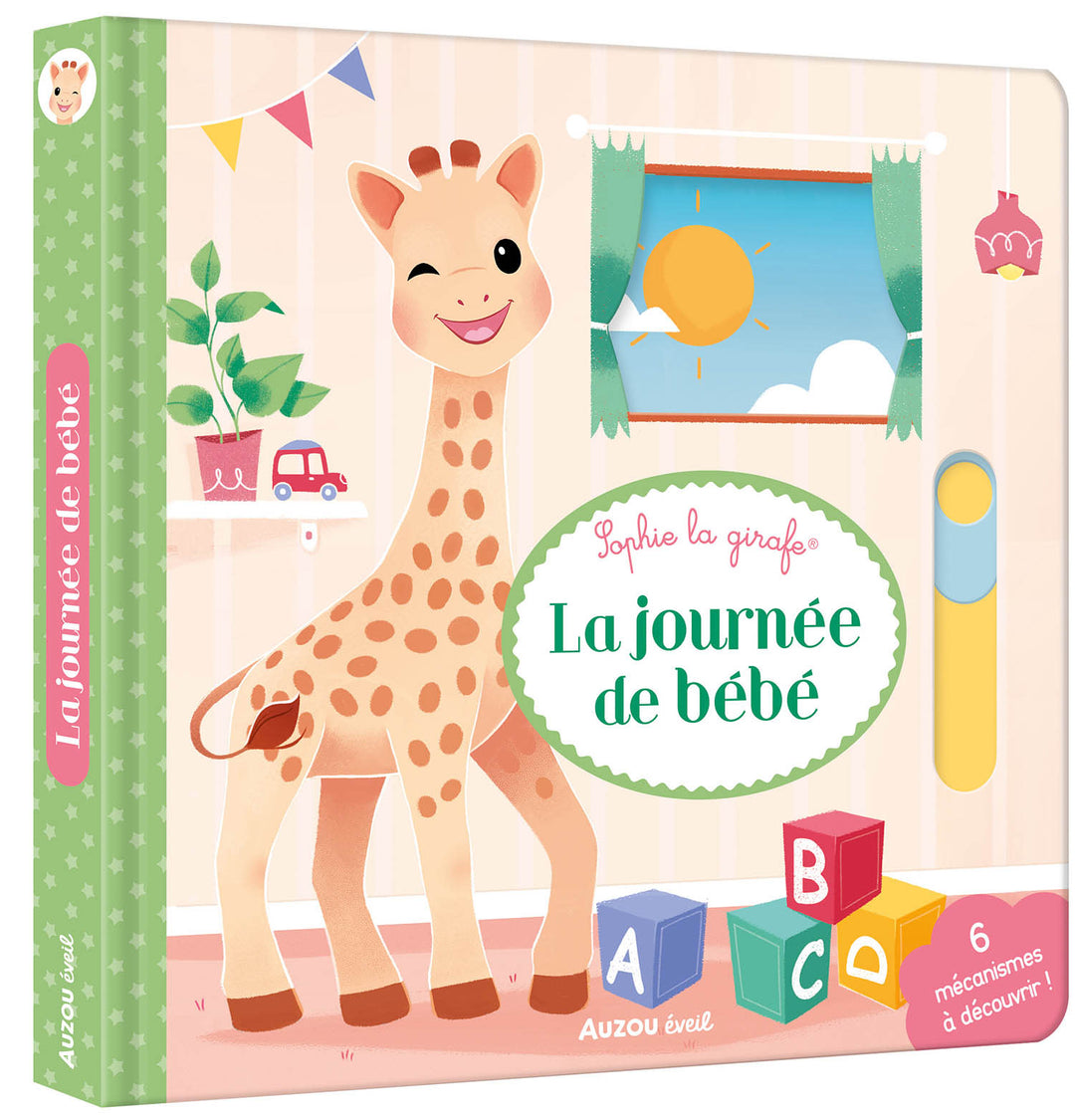 Auzou - Livre Interactif, Sophie la Girafe, La Journée de Bébé, 2 ans et +